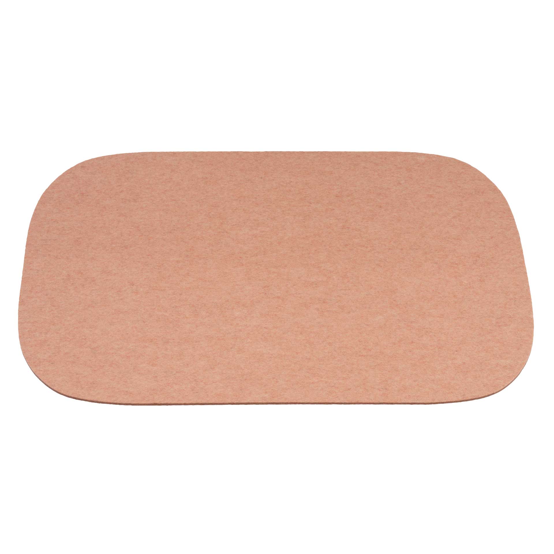disana rechteckige Filz-Schreibtisch-Auflage Rosé, Bio-Recycling-Filz aus Bio-Merinowolle mit abgerundeten Ecken, 70 x 40 cm