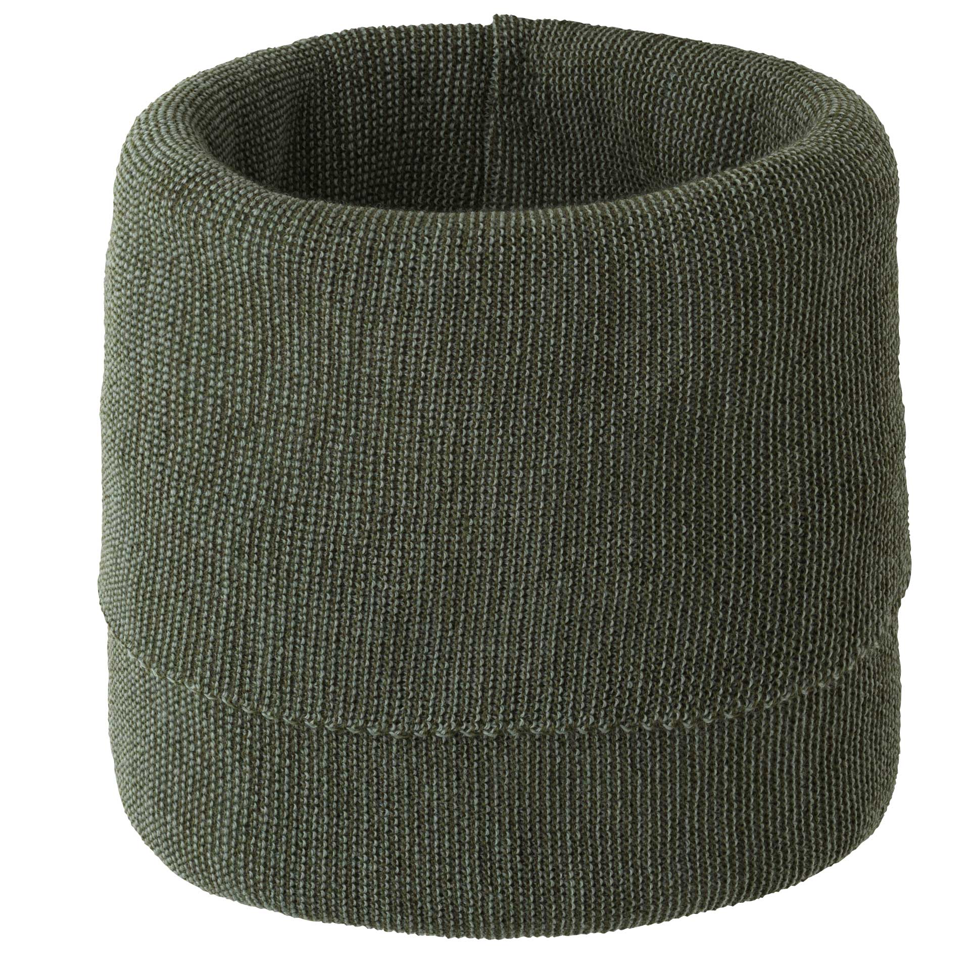 disana Schlauch-Schal in Oliv-Jade aus Bio-Merinowolle, besonders weich & warm, im schönen zwei Farben Melange-Look