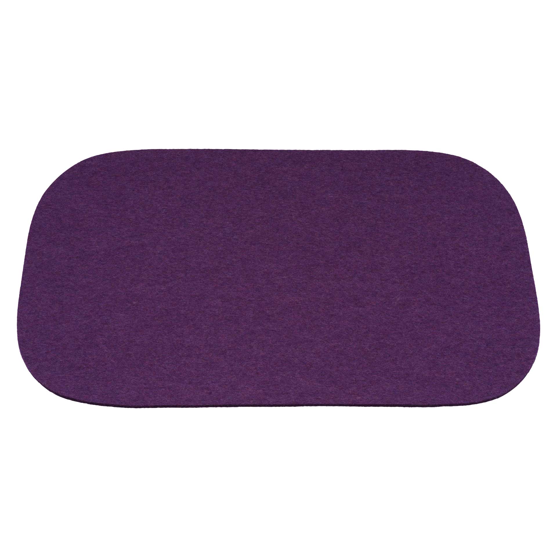 disana rechteckige Filz-Schreibtisch-Auflage Aubergine Bio-Recycling-Filz aus Bio-Merinowolle mit abgerundeten Ecken, 70x40cm