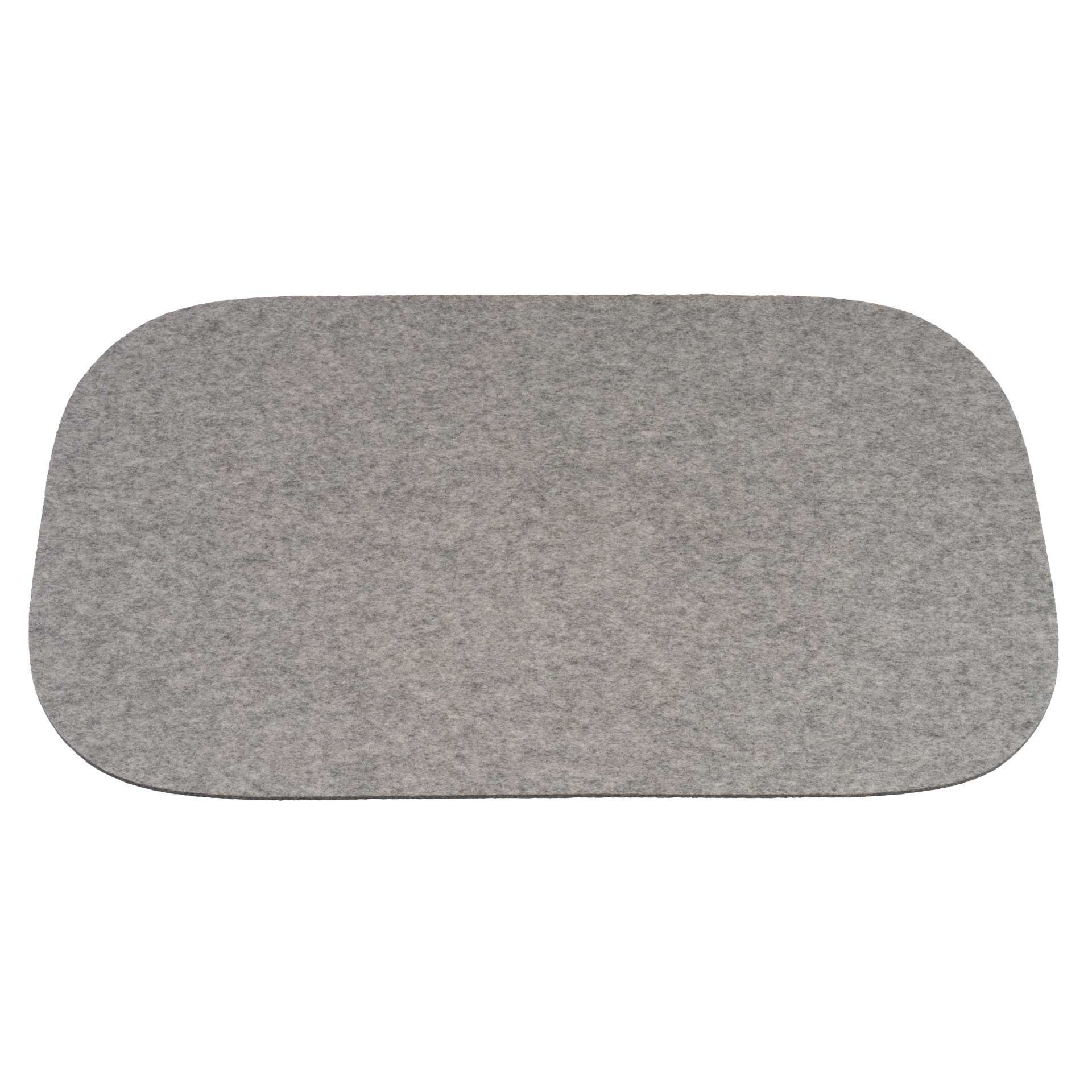 disana rechteckige Filz-Schreibtisch-Auflage Grau, Bio-Recycling-Filz aus Bio-Merinowolle mit abgerundeten Ecken, 70 x 40 cm