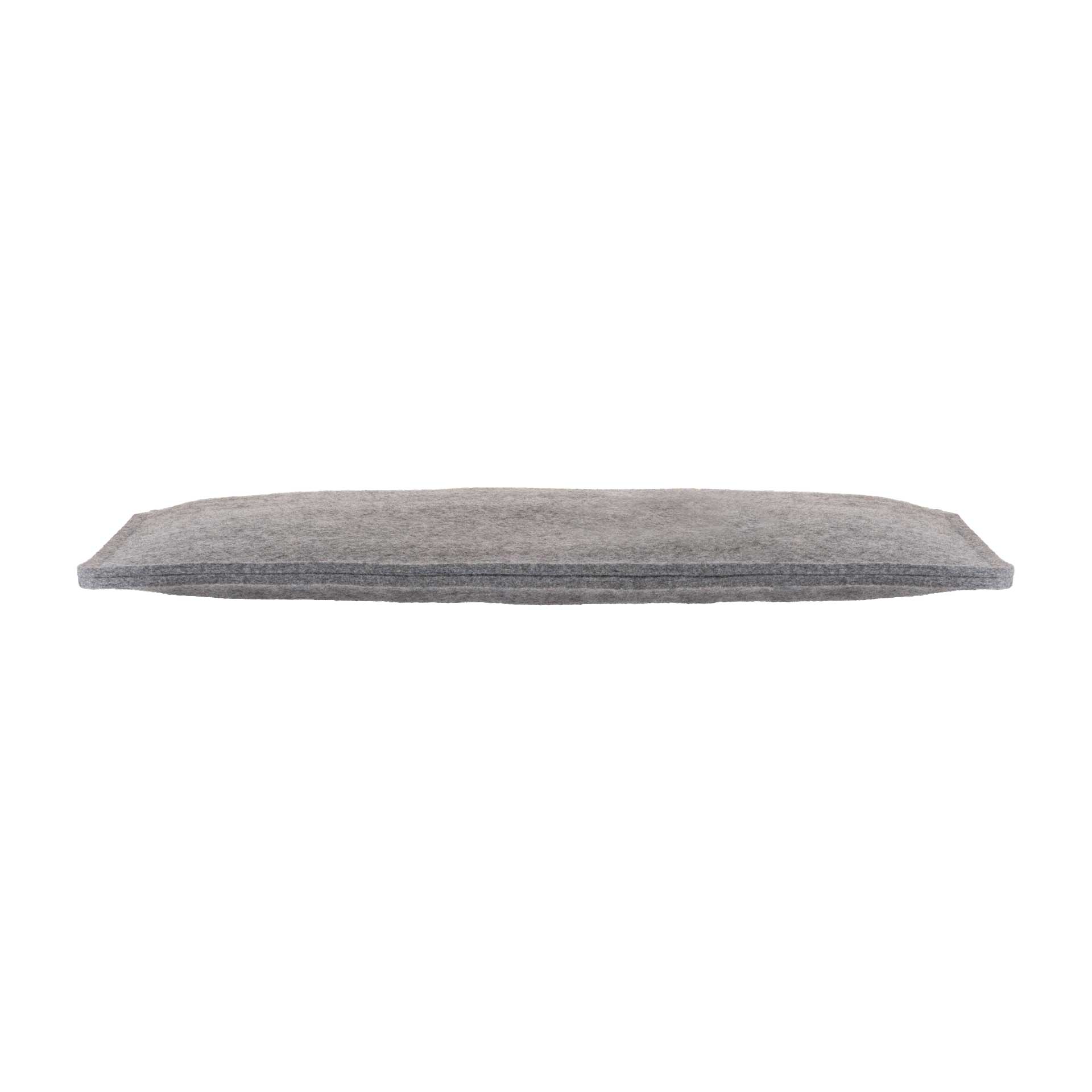 disana rechteckige Filz-Sitzauflage gepolstert, Grau, Bio-Recycling-Filz aus Bio-Merinowolle, 36 x 36 cm, flacher Ansicht