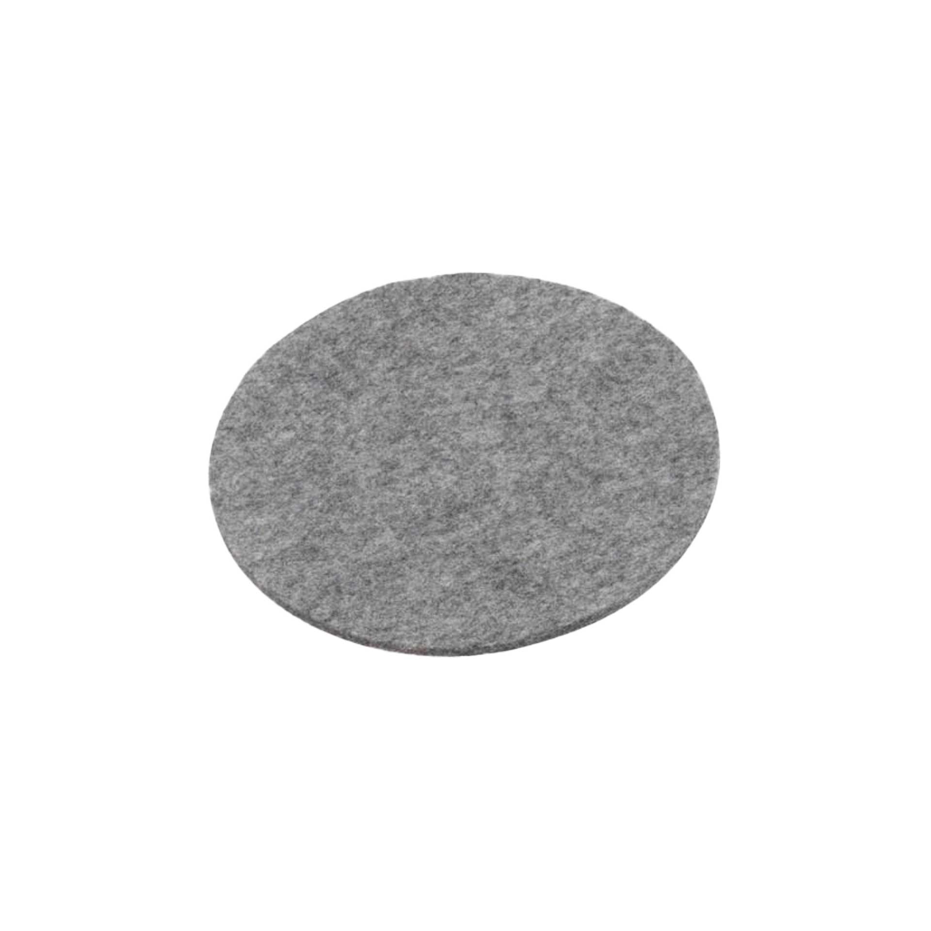 disana runder Filz-Untersetzer Grau, Bio-Recycling-Filz aus Bio-Merinowolle, Durchmesser 12 cm