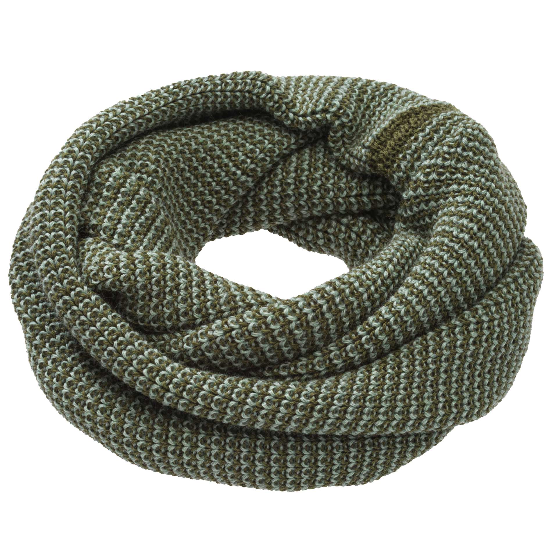 disana Merino Loop Oliv-Jade aus Bio-Merinowolle, elastischer Perlfangmaschen-Strick, besonders weich & warm, für Erwachsene