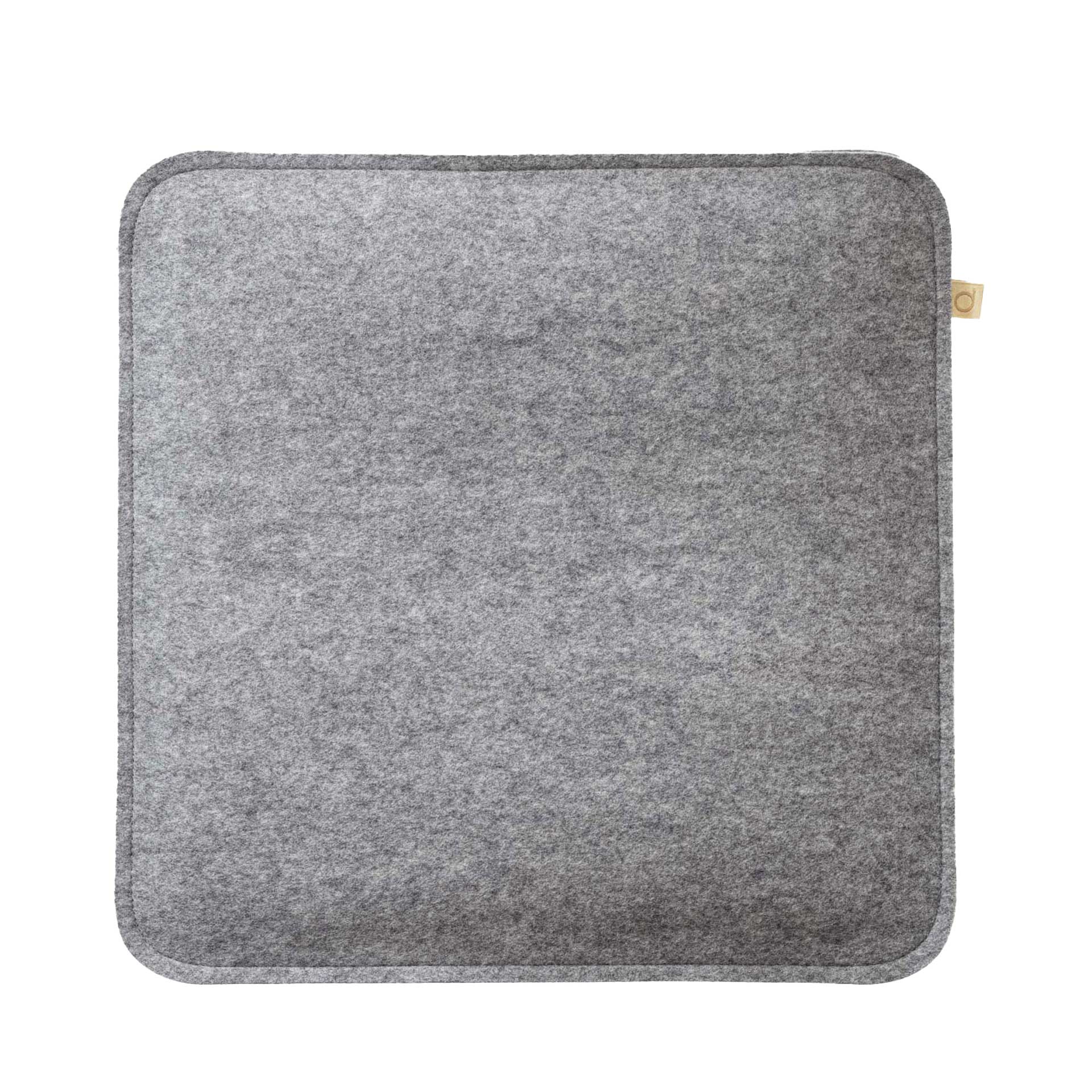 disana rechteckige Filz-Sitzauflage gepolstert, Grau, Bio-Recycling-Filz aus Bio-Merinowolle, 36 x 36 cm
