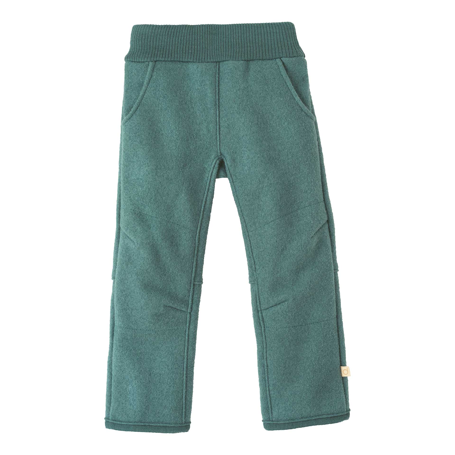 disana Walk-Hose Eukalyptus, Wollwalk & Strick aus Bio-Merinowolle mit bequemem elastischem Bund und vorgeformten Kniepartien