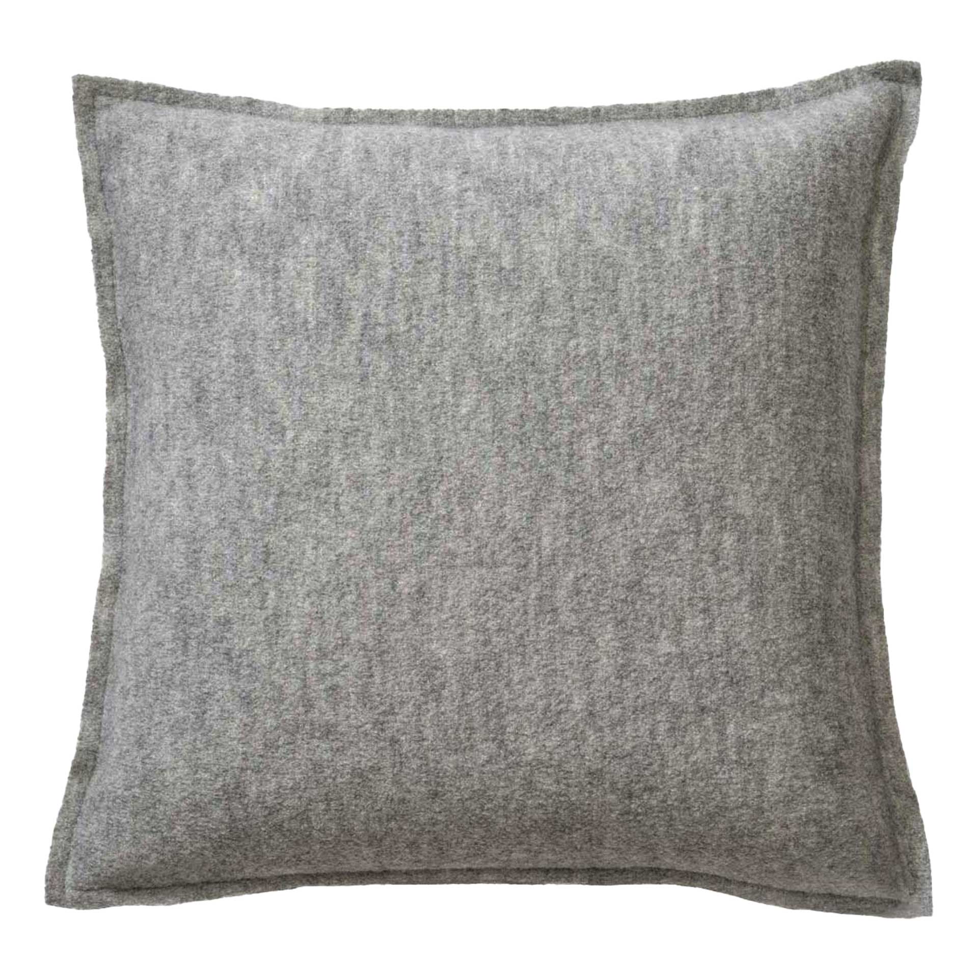 disana quadratische Doubleface-Kissenhülle, Grau-Natur, Wollwalk aus Bio-Merinowolle 40 x 40 cm oder 50 x 50 cm