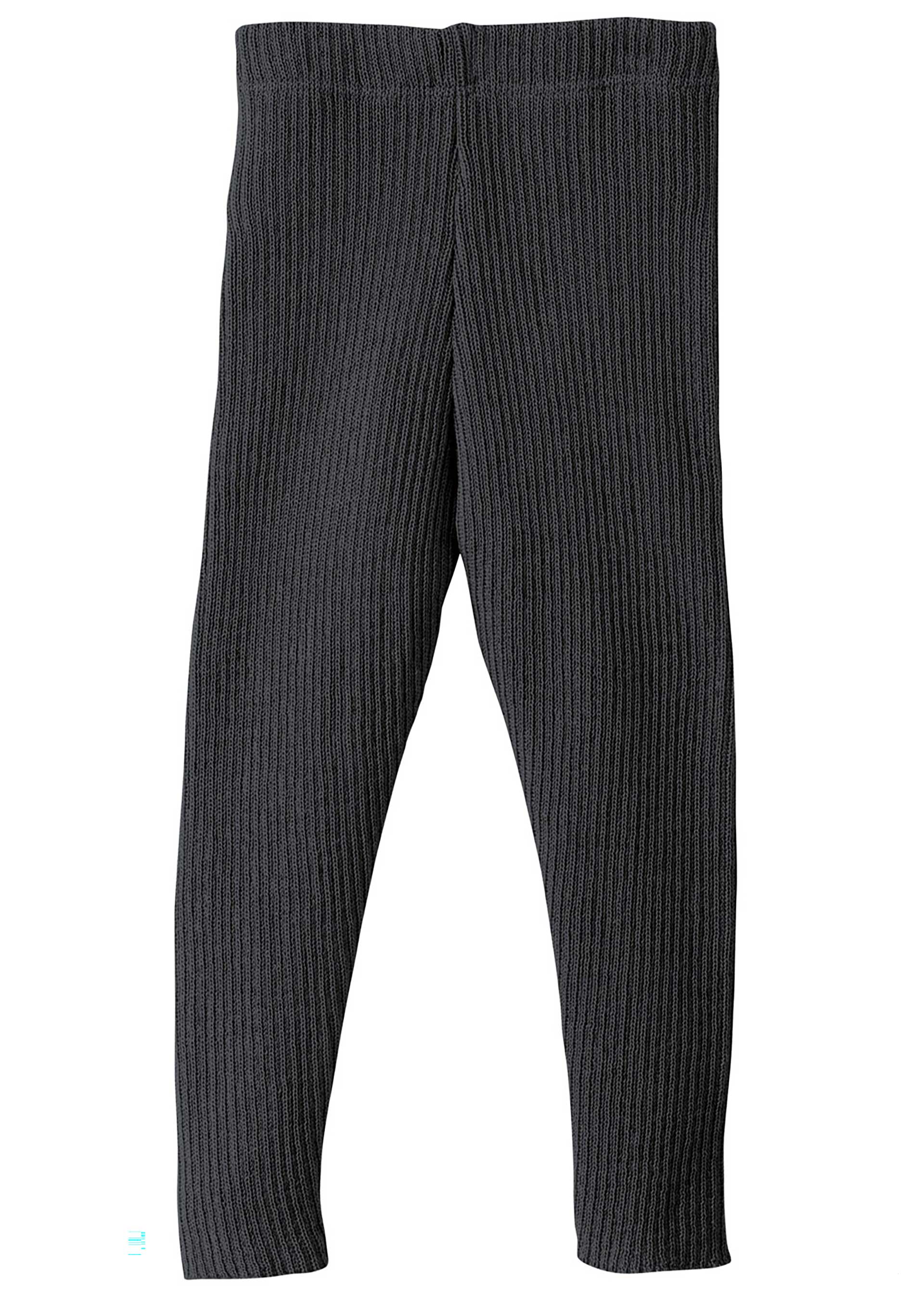 disana Strick-Leggings, Gr. 50/56-134/140, Anthrazit, dehnfähiger Rippstrick aus Bio-Merinowolle, mit weichem Gummibund