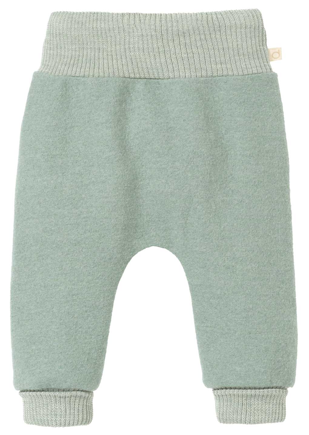 Bequeme disana Pumphose, jade, leichter Wollwalk aus Bio-Merinowolle, elastischer Bund am Laib, Strickbündchen an den Beinen