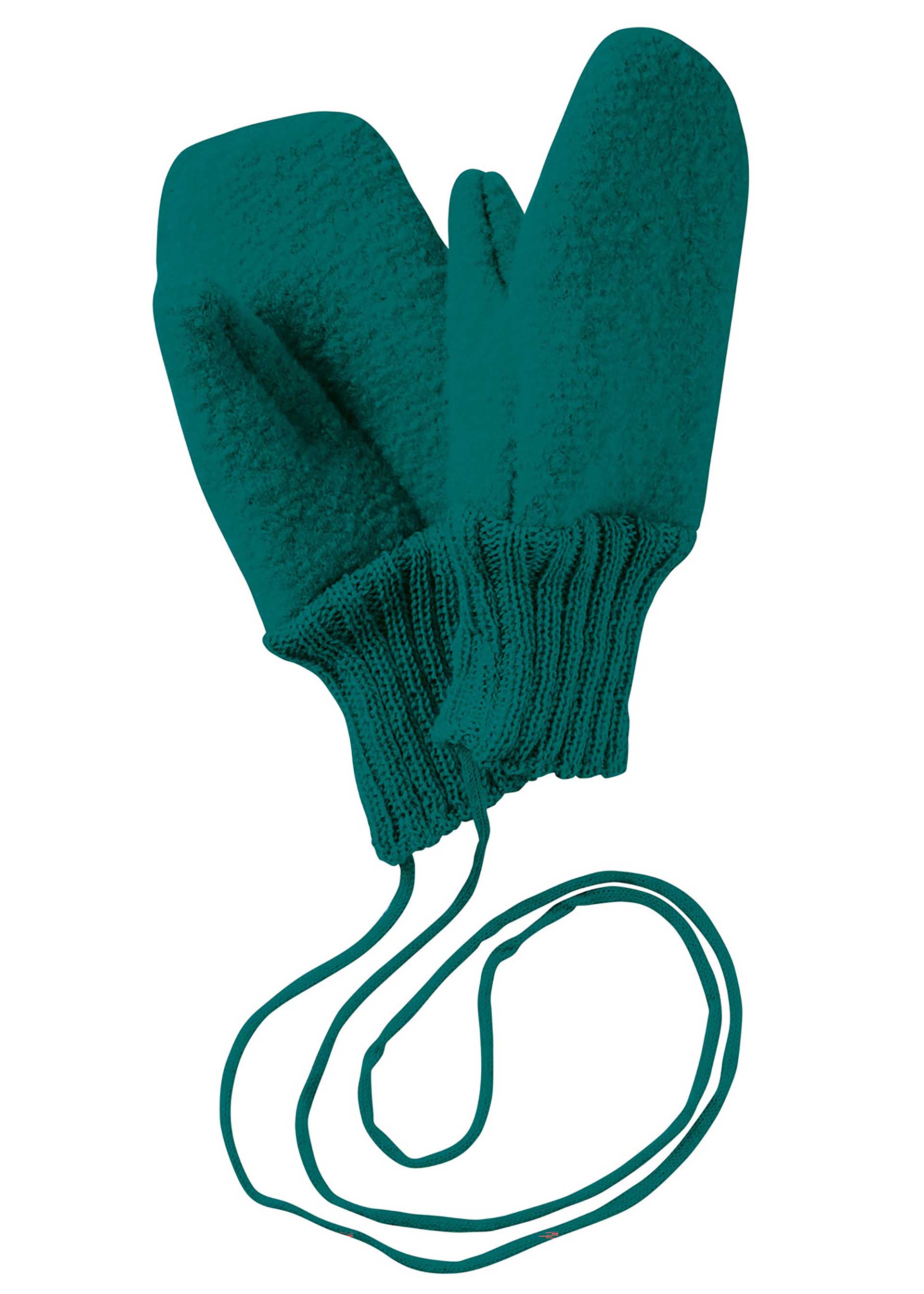 disana Walk-Handschuhe, Pacific, Wollwalk aus Bio-Merinowolle, Gr. 1 ohne Daum. Mit Strickkordel, damit nichts verloren geht