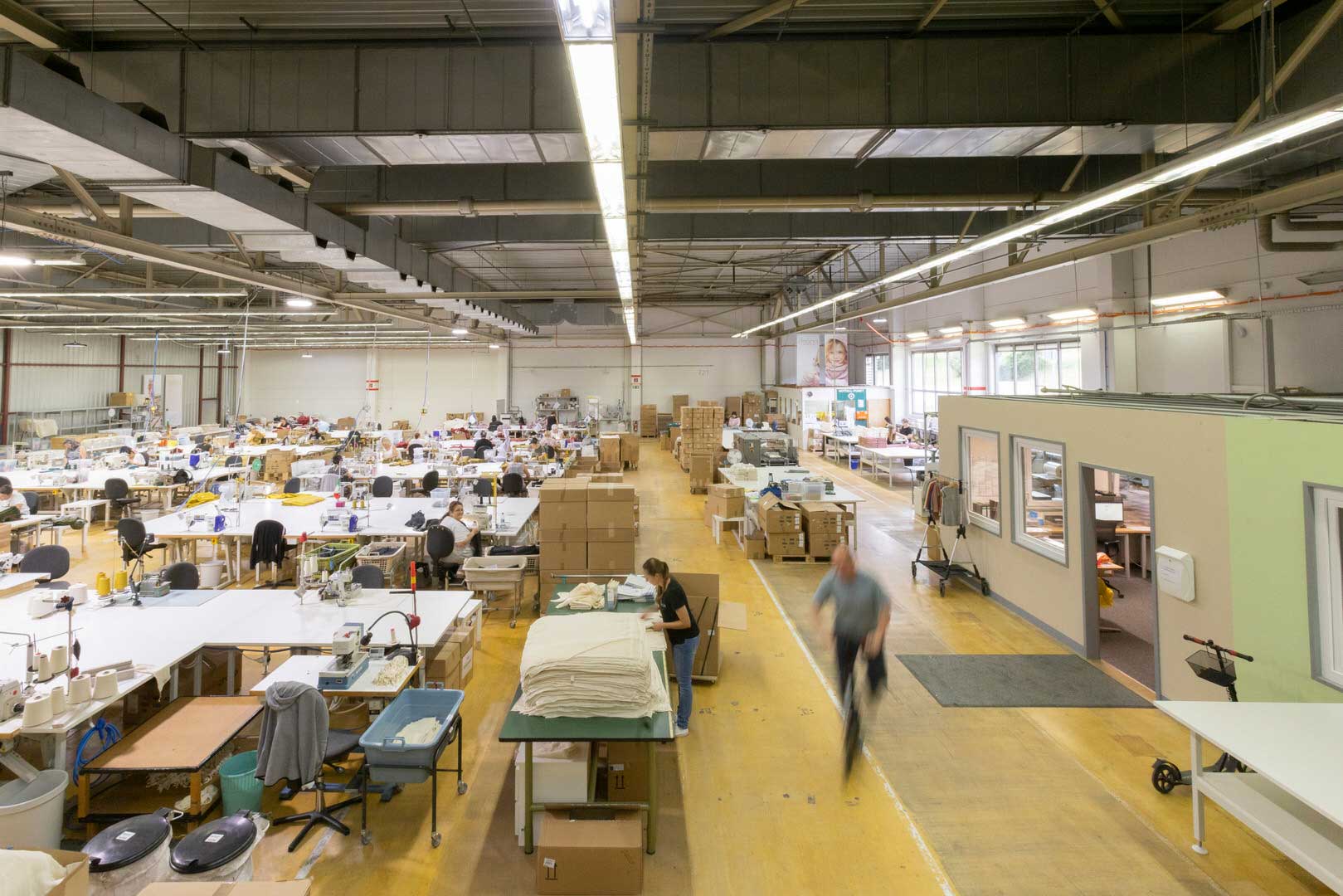 Production hall of the disana factory