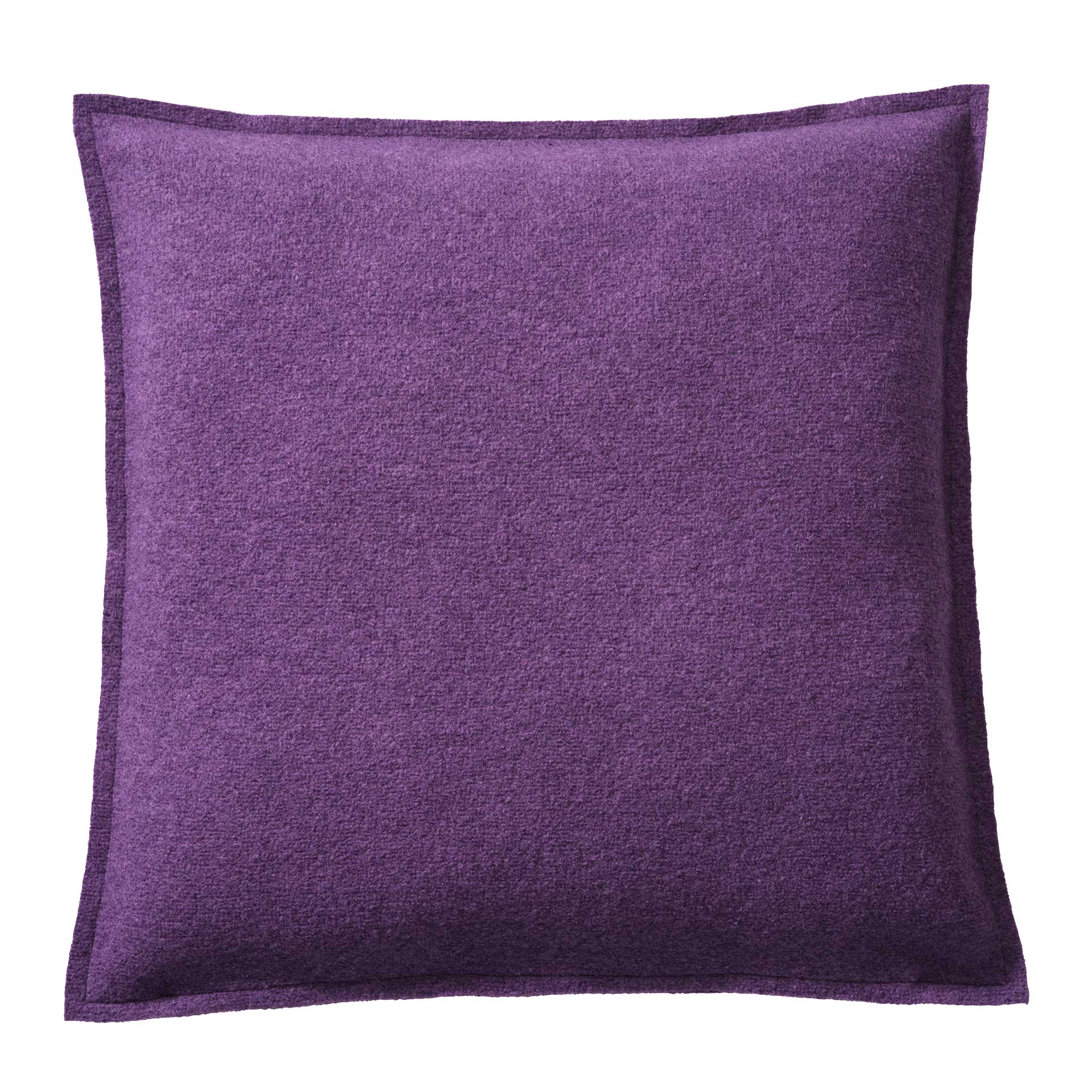 disana quadratische Doubleface-Kissenhülle, Aubergine-Flieder, Wollwalk aus Bio-Merinowolle 40 x 40 cm oder 50 x 50 cm