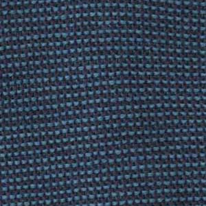 Nahaufnahme eines disana Strickstoffs aus Bio-Merinowolle in Taubenblau-Indigo mit charakteristischem Links-Linksstrick